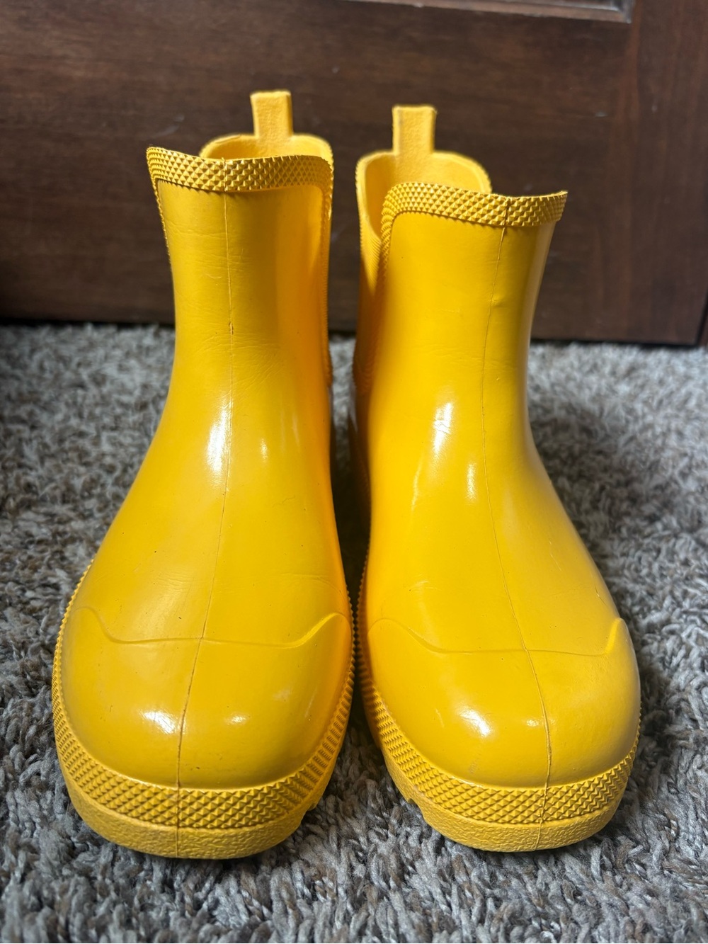 totes Yellow Short Waterproof Rain Boots